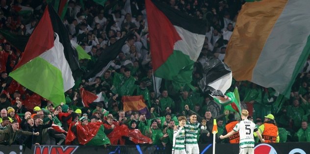 Celtic Filistin bayrağı açan taraftarıyla ilgili açıklama yaptı