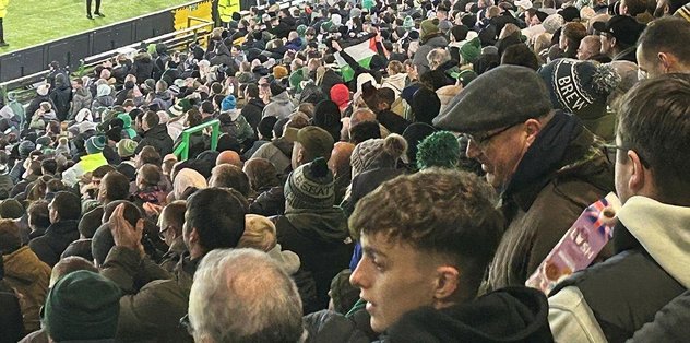 Celtic taraftarı Filistin’e desteğini sürdürüyor!